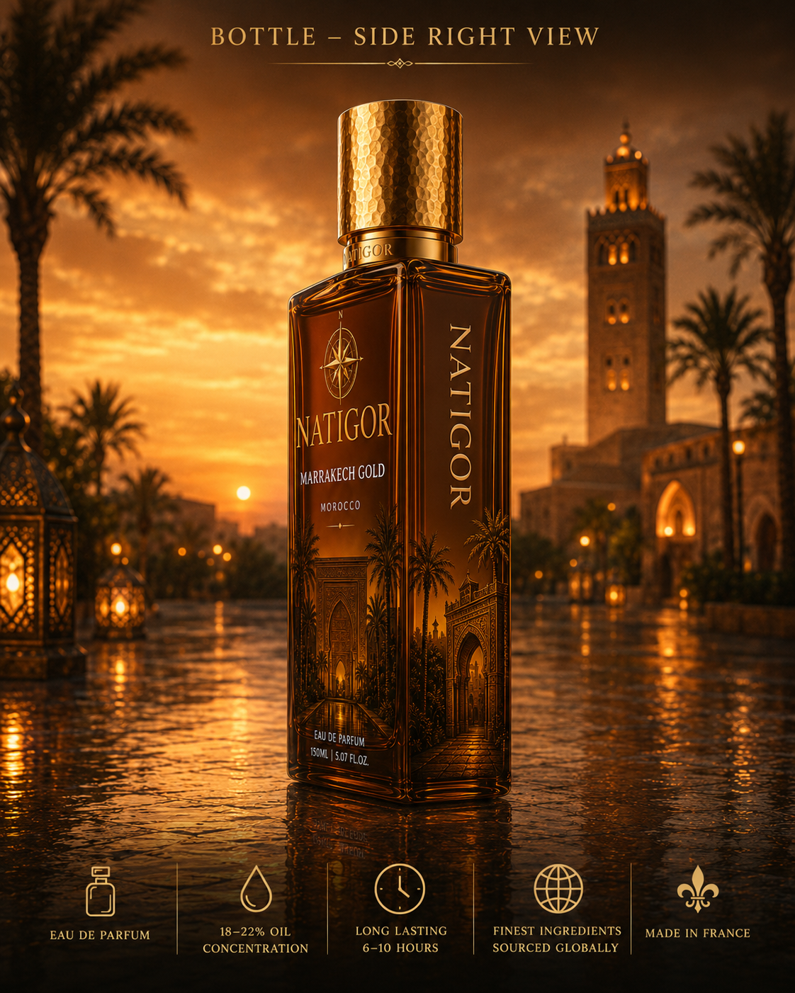 NATIGOR MARRAKECH GOLD EDP 150ML 5.07 FL OZ - Image 4